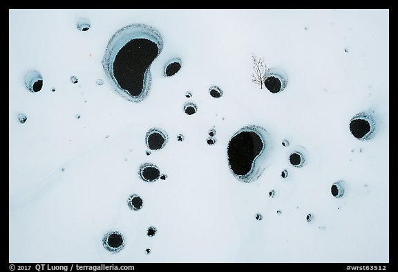 Close-up of glacier surface. Wrangell-St Elias National Park, Alaska, USA.