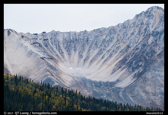 Glacial amphitheater. Wrangell-St Elias National Park (color)