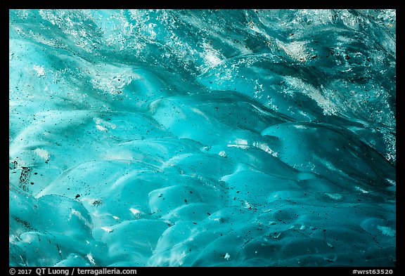 Glacier cave wall detail. Wrangell-St Elias National Park (color)