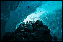 Ice cave below Root Glacier. Wrangell-St Elias National Park ( color)