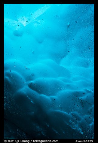 Ice cave ceiling detail. Wrangell-St Elias National Park (color)