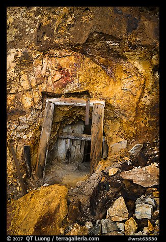 Upper Rambler Mine entrance. Wrangell-St Elias National Park (color)