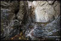 Waterfall at the base of Crystaline Hills. Wrangell-St Elias National Park ( color)