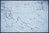 Stress lines, Root Glacier. Wrangell-St Elias National Park ( color)
