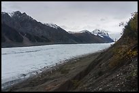 Recent landslide and Root Glacier below Stairway Icefall. Wrangell-St Elias National Park ( color)