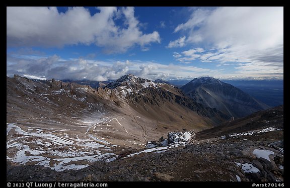 Bonanza Mine and basin from above. Wrangell-St Elias National Park (color)