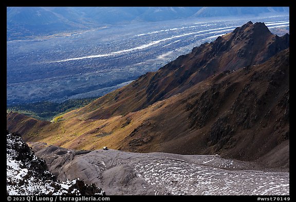 Glacier Mine and Root Glacier. Wrangell-St Elias National Park (color)