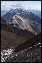 Bonanza Mine aerial tramway line and stations. Wrangell-St Elias National Park ( color)