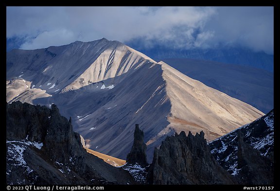 Green Butte, late afternoon. Wrangell-St Elias National Park (color)