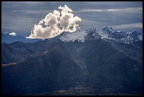 Cloud and Fireweed Mountain. Wrangell-St Elias National Park ( color)