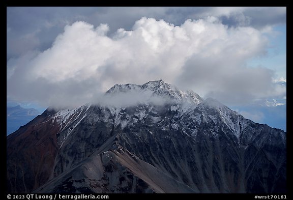 Cloud and Porphyry Mountain. Wrangell-St Elias National Park (color)