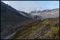 Bonanza Mining Camp and Bonanza Peak. Wrangell-St Elias National Park ( color)