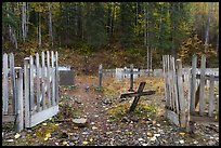 Entrance to Kennecott cemetery. Wrangell-St Elias National Park ( color)
