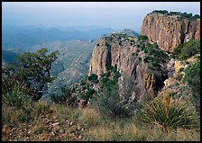 Cliffs and desert from top of South Rim. Big Bend National Park ( color)