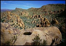 Valley with boulders in Grapevine mountains. Big Bend National Park ( color)