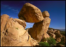 Balanced rock in Grapevine mountains. Big Bend National Park ( color)