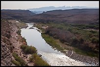 Rio Grande River and hot springs. Big Bend National Park, Texas, USA.