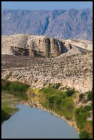 Rio Grande River and Sierra de San Vicente. Big Bend National Park ( color)