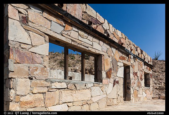 Ruins of historic bathhouse. Big Bend National Park, Texas, USA.