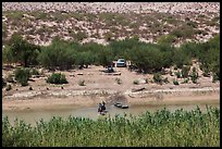 Border crossing. Big Bend National Park ( color)