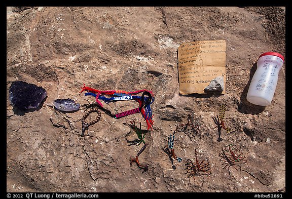 Mexican crafts, self-service stand. Big Bend National Park, Texas, USA.