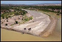 Horses, Riverbend of the Rio Grande. Big Bend National Park ( color)