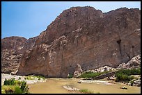 Canoes in Boquillas Canyon. Big Bend National Park, Texas, USA.