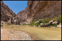 Boquillas Canyon of the Rio Grande River. Big Bend National Park, Texas, USA.