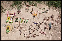 Mexican crafts for sale. Big Bend National Park, Texas, USA. (color)