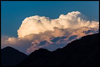 Bright clouds at sunset. Big Bend National Park ( color)