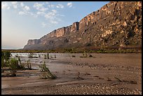 Mesa de Anguilla and Rio Grande River. Big Bend National Park, Texas, USA.