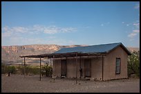 Historic custom house, Castolon. Big Bend National Park, Texas, USA. (color)