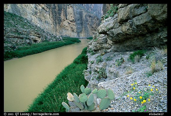 Rio Grande in Santa Elena Canyon. Big Bend National Park (color)