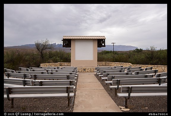 Amphitheater,  Rio Grande Village Campground. Big Bend National Park (color)
