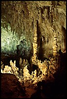 Stalacmites in Big Room. Carlsbad Caverns National Park ( color)