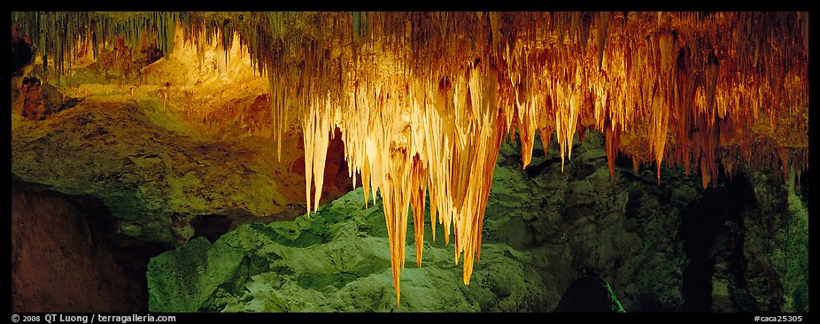 Stalactite Chandelier. Carlsbad Caverns National Park (color)