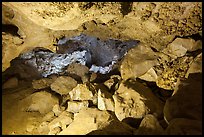 Huge rocks from collapsed ceiling. Carlsbad Caverns National Park ( color)