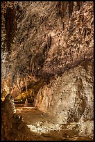 Fine stalactite draperies. Carlsbad Caverns National Park, New Mexico, USA. (color)