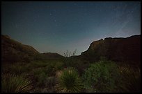 Stary sky at night, Slaughter Canyon. Carlsbad Caverns National Park ( color)