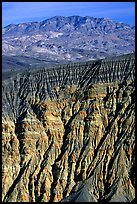 Ubehebe Crater walls and mountains. Death Valley National Park ( color)