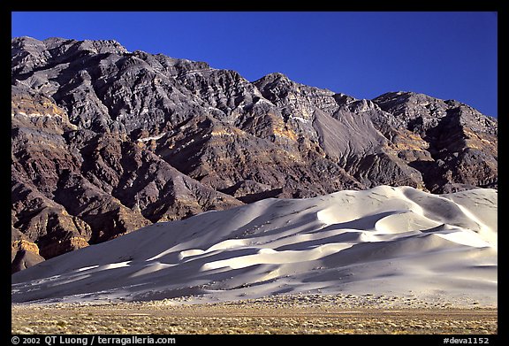 Eureka Dunes and Last Chance range, late afternoon. Death Valley National Park, California, USA.