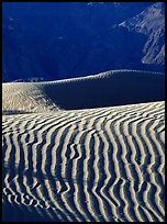 Ripples on Mesquite Sand Dunes, morning. Death Valley National Park, California, USA. (color)