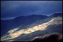 Storm light on foothills. Death Valley National Park, California, USA.