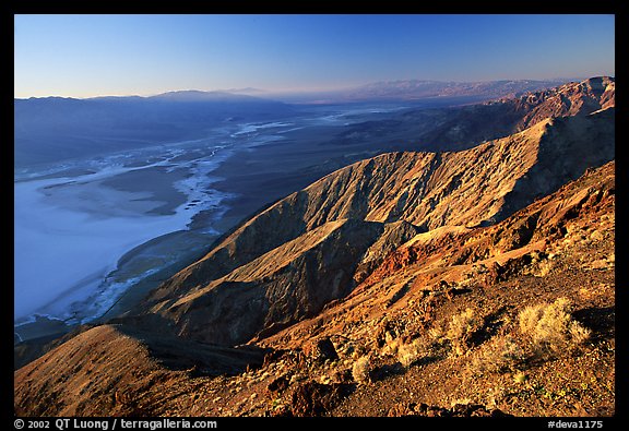 Dante's view, sunset. Death Valley National Park, California, USA.