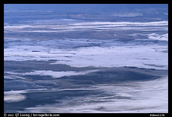 Salt flats seen from Dante's view. Death Valley National Park, California, USA.