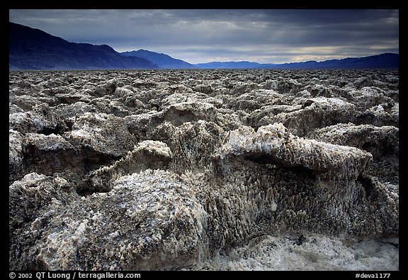 Salt formations, Devil's golf course. Death Valley National Park (color)