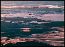 Badwater saltpan seen from above. Death Valley National Park, California, USA.