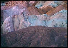 Multicolored mineral deposits, Artist Palette. Death Valley National Park, California, USA.