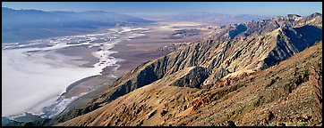 Saltpan and Death Valley from Dante's View. Death Valley National Park (Panoramic color)