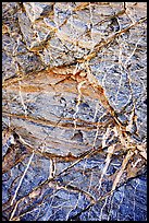 Stratified rock patterns, Mosaic canyon. Death Valley National Park, California, USA.